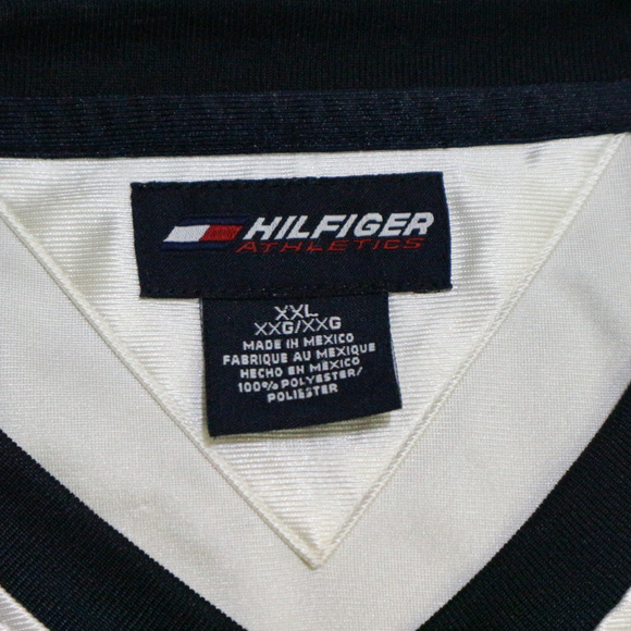 VTG 90s TOMMY HILFIGER Athletic Jersey Tee - Picture 5 of 8